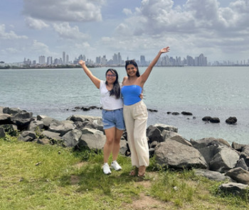 Anchondo and Rodriguez at Panama Research Abroad